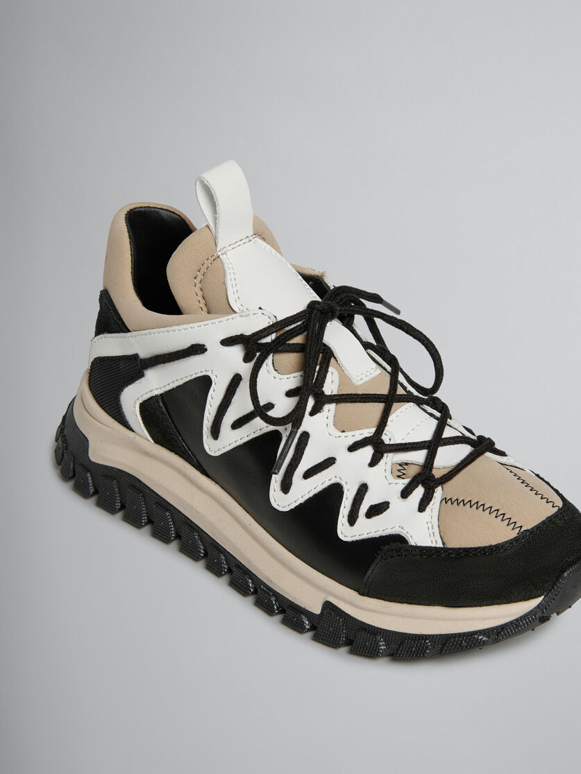 Black, white and beige running sneaker - Sneakers - Image 4