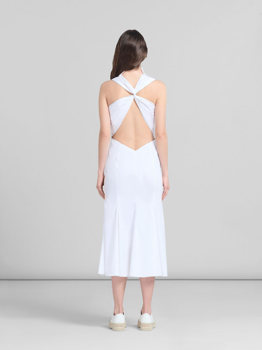Robe sirène en coton organique blanc - Robes - Image 3
