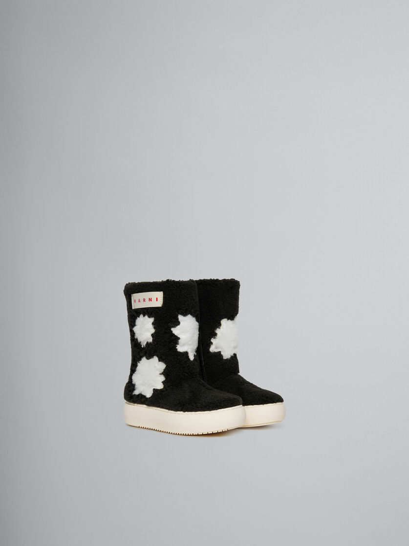 Sheepskin look ankle boot - Sneakers - Image 2