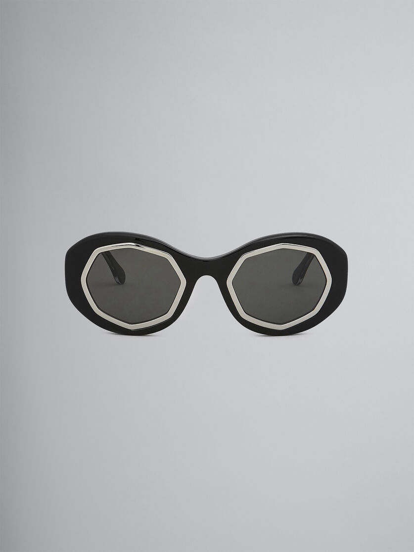 MOUNT BRUMO Sonnenbrille aus Acetat in Schwarz - Optisch - Image 1