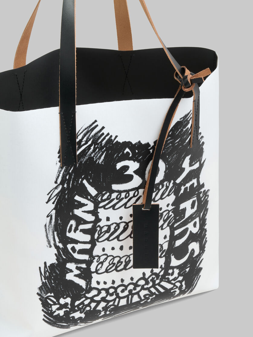 Tote Bag Tribeca bicolor con stampa Marni 30th Anniversary - Borse shopping - Image 4