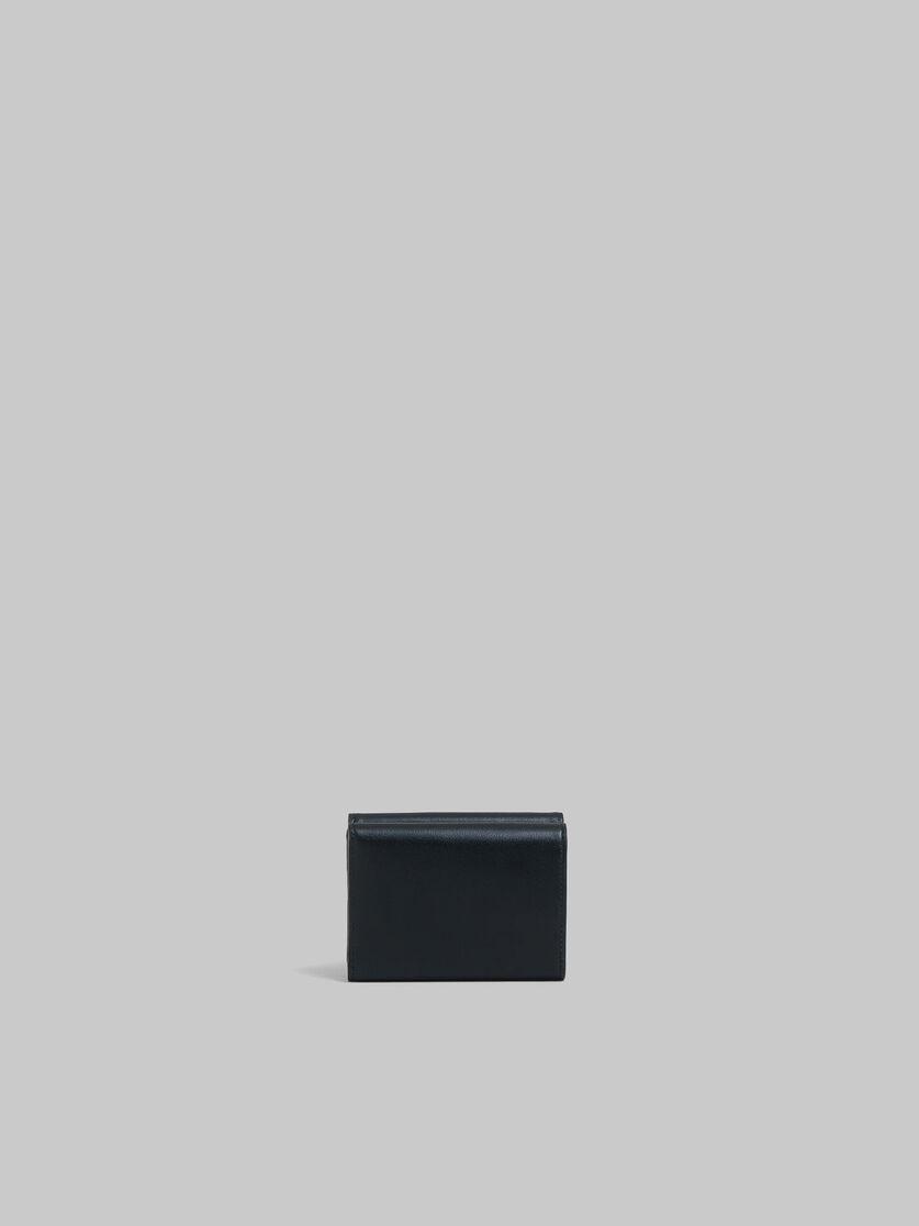 입체적인 마르니 로고 디테일의 블루 가죽 3단 지갑 - 지갑 - Image 3