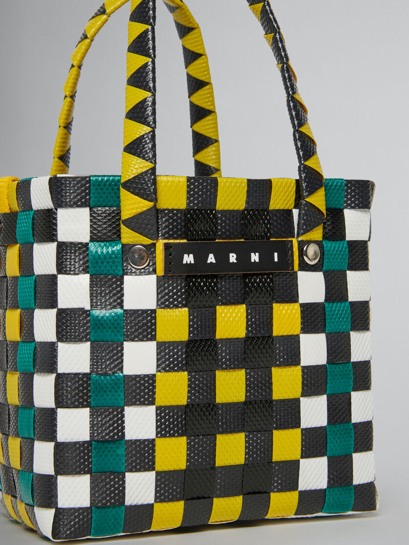 Multicolor woven micro basket bag - Bags - Image 4