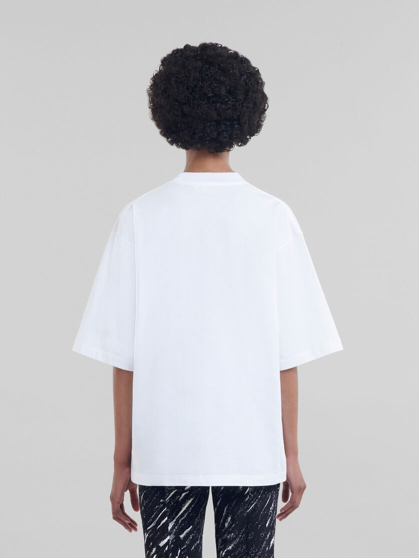 White organic cotton T-shirt with Marni 30th Anniversary print - T-shirts - Image 3