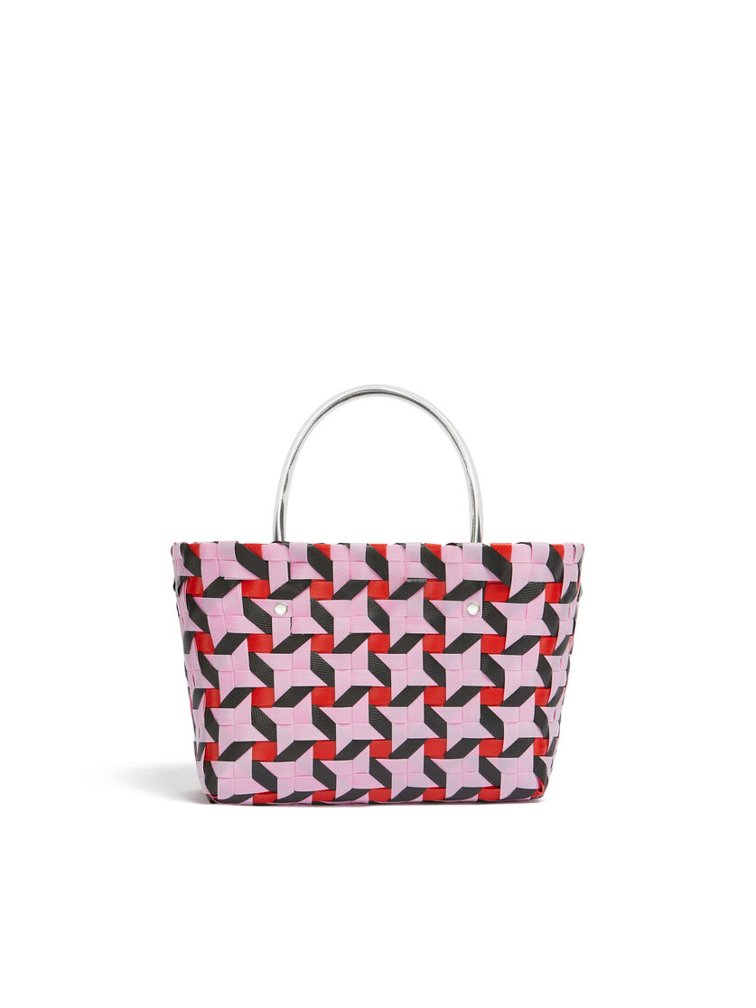 Pink star MARNI MARKET MINI BASKET Bag - Shopping Bags - Image 3