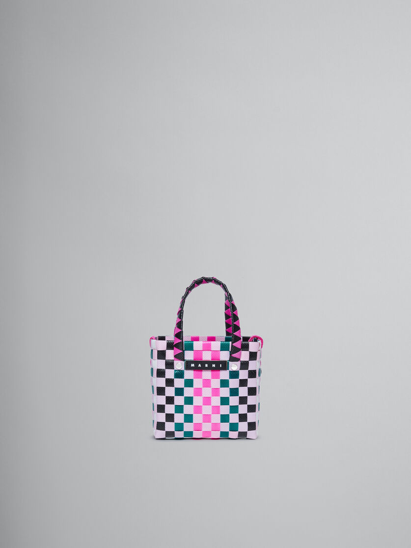 Multicolor woven micro basket bag - Bags - Image 1