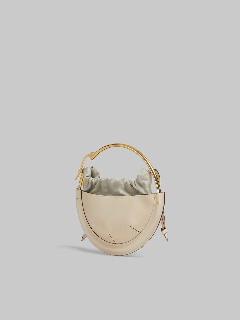 Beige leather small Tunnel hobo bag - Handbags - Image 3