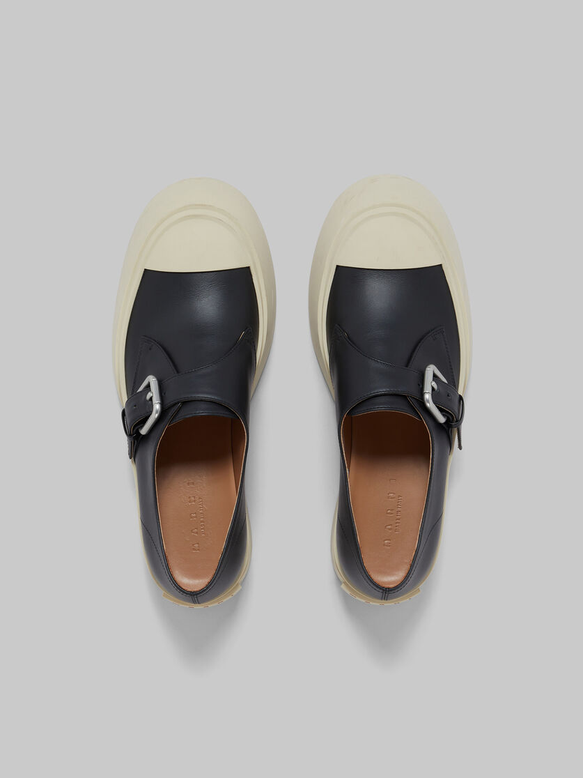 Black leather Pablo monk-strap shoe - Sneakers - Image 4