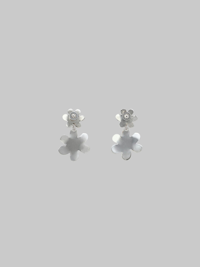 Pendants d’oreilles marguerites avec strass sertis pavé - Boucles d’oreilles - Image 3