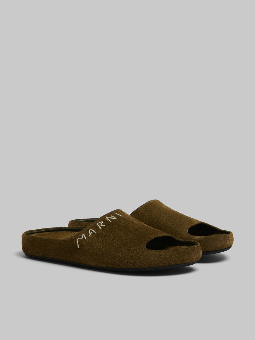 Lilac suede Fusslide sandal - Sandals - Image 2