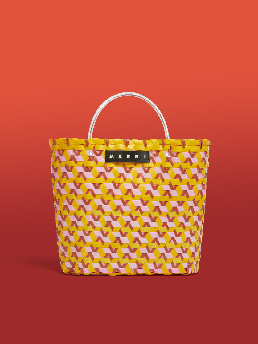 Borsa shopping MARNI MARKET in intrecciato nero - Borse shopping - Image 1