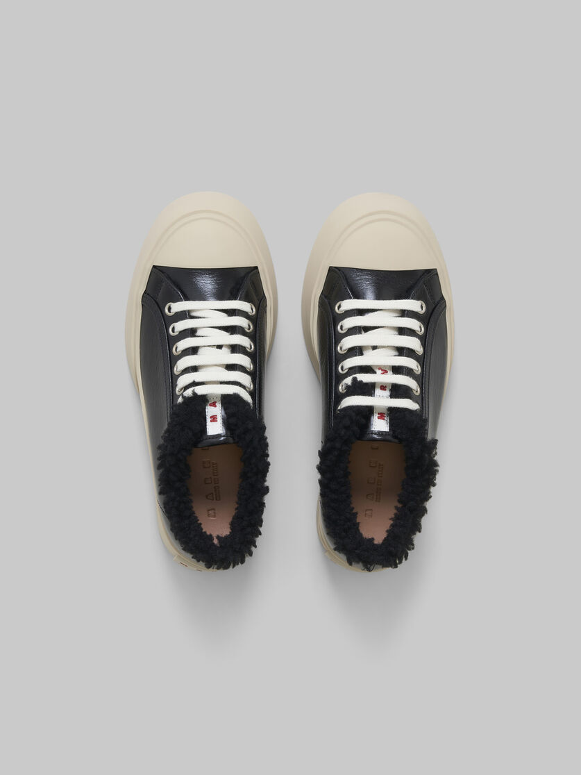 Sneaker Pablo in pelle nera e shearling - Sneakers - Image 4