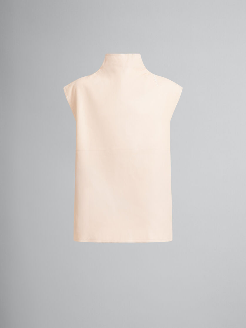 Peach nappa leather dress - Shirts - Image 1