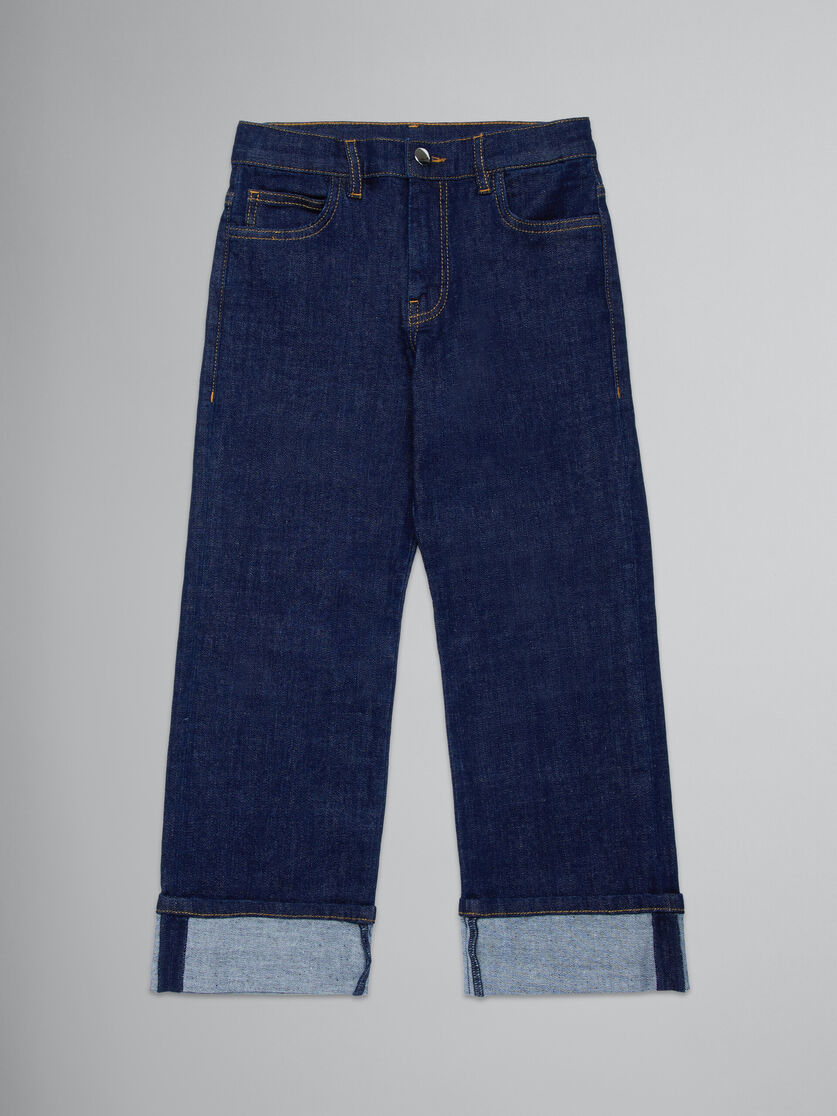 Dark blue regular jeans - Pants - Image 1