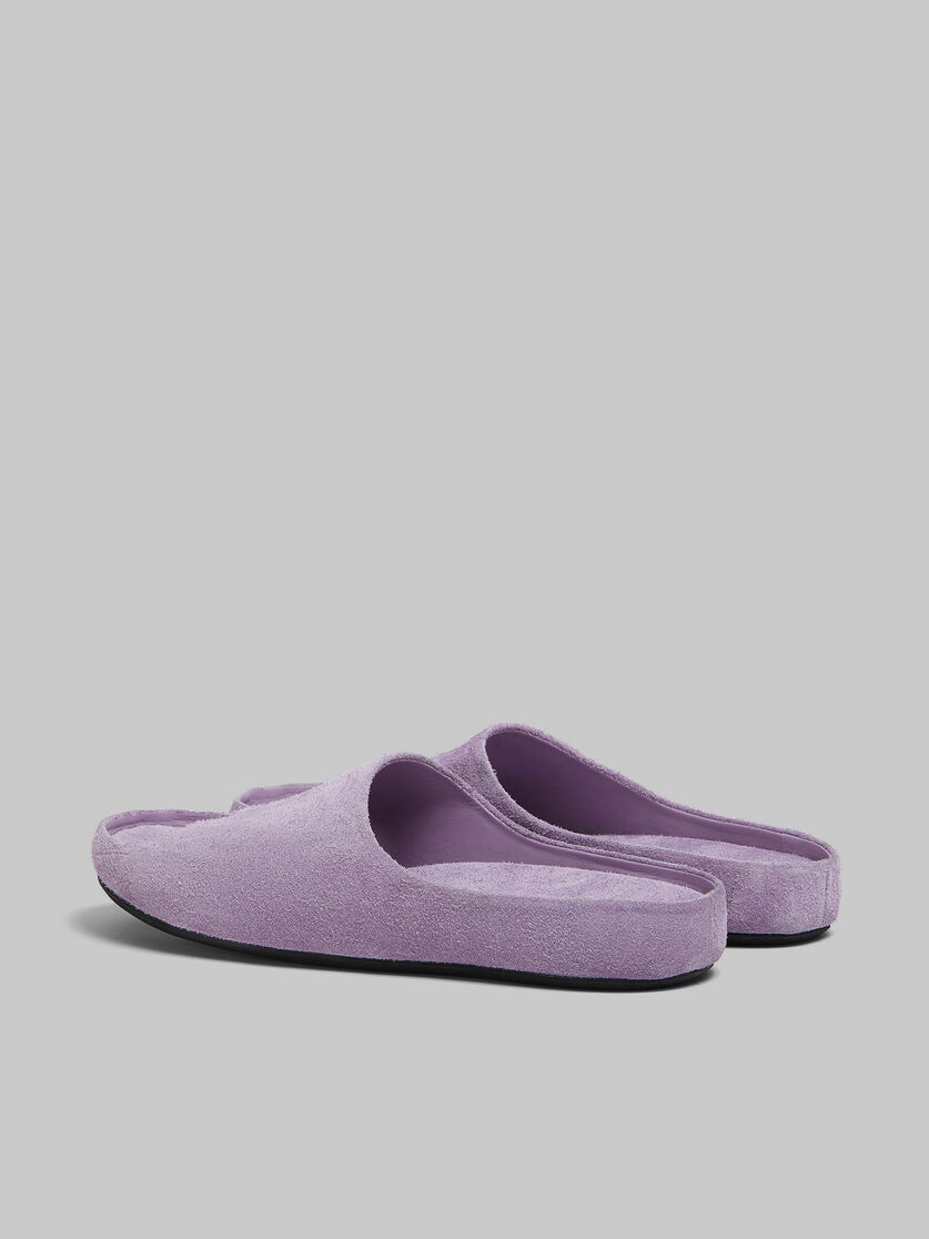 Lilac suede Fusslide sandal - Sandals - Image 3