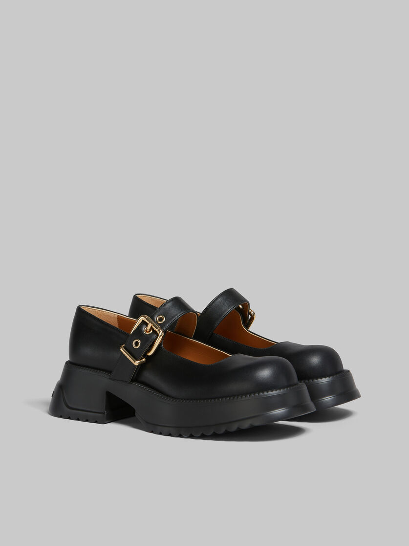Zapatos estilo Mary Jane de piel negra con suela de plataforma - Sneakers - Image 2