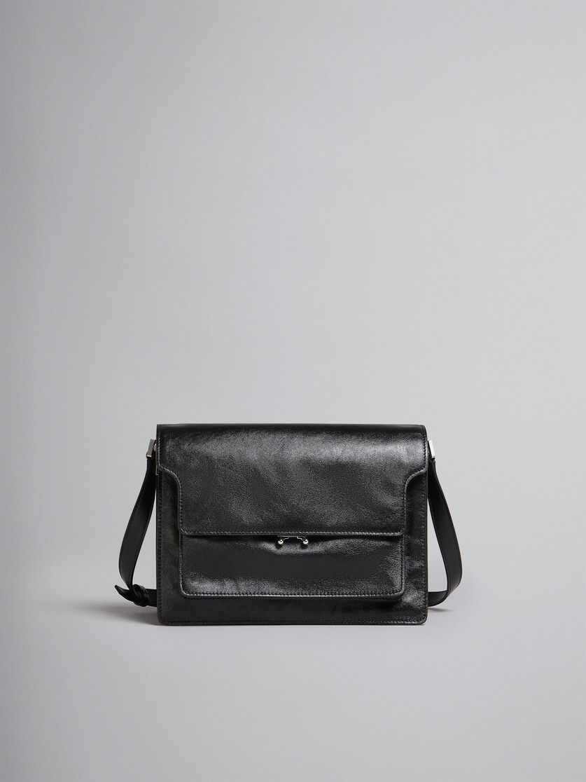 Grand sac Trunk Soft en cuir noir - Sacs portés épaule - Image 1