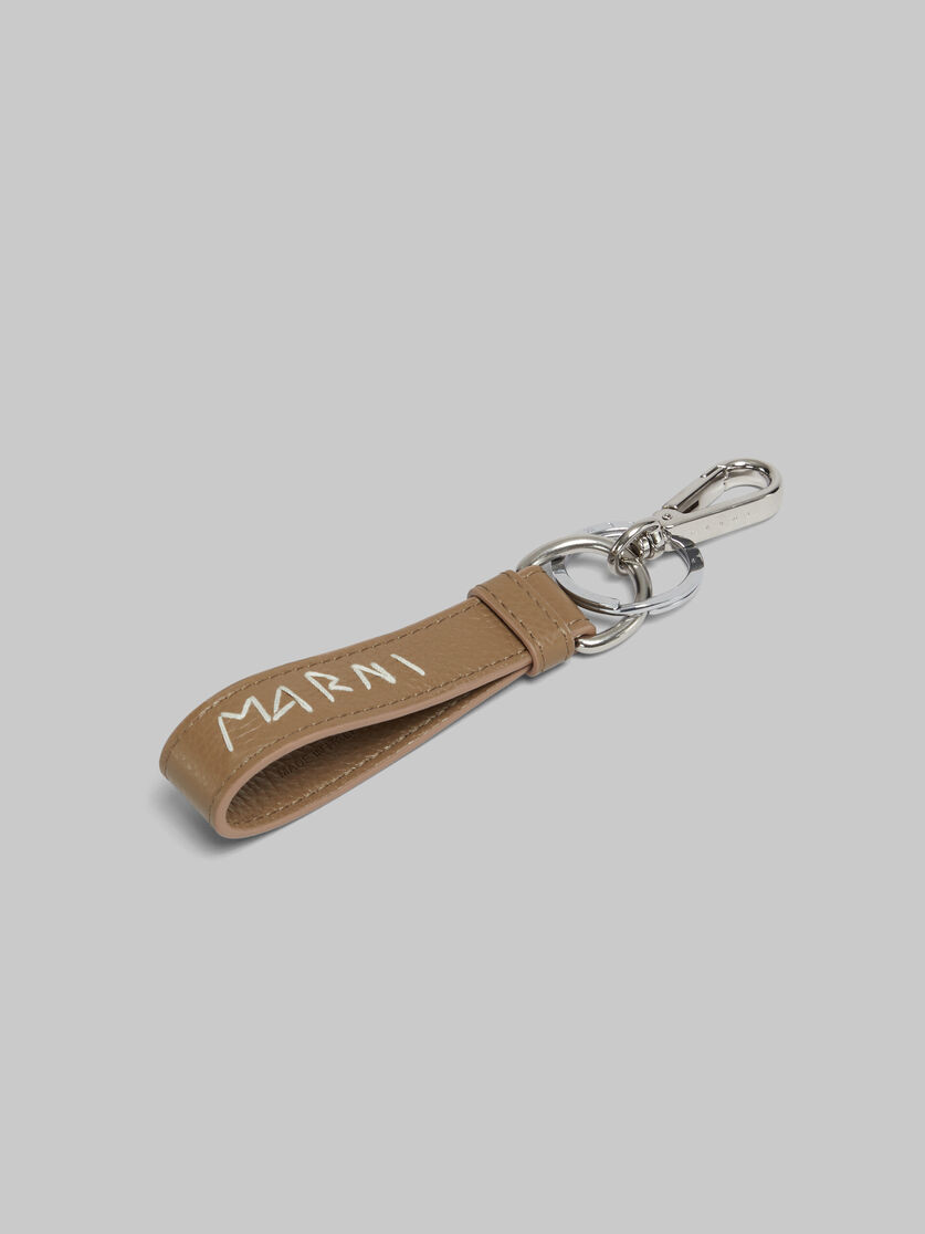 Blue leather keyring with Marni mending - Key Rings - Image 2