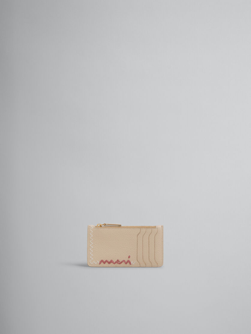 Light blue credit card holder with Marni Mending logo - Wallets - Image 1