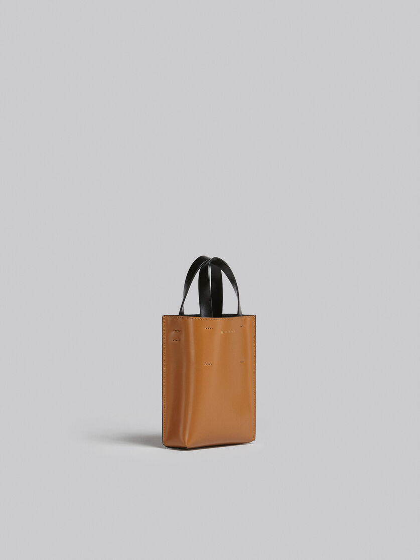 MUSEO nano bag in black shiny leather - Shopping Bags - Image 6
