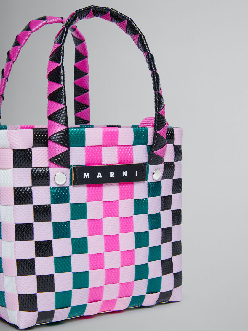 Multicolor woven micro basket bag - Bags - Image 4