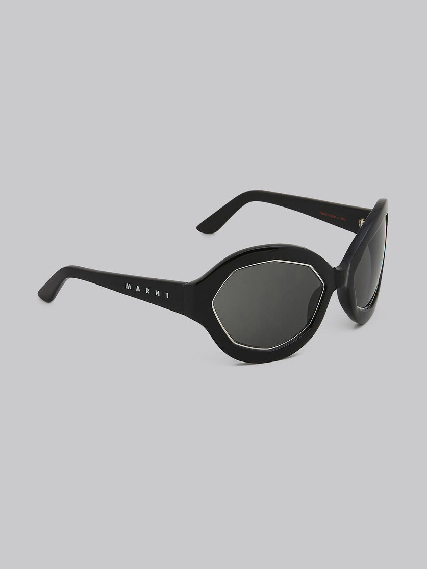 Schwarze Sonnenbrille CUMULUS CLOUD aus Acetat - Optisch - Image 2
