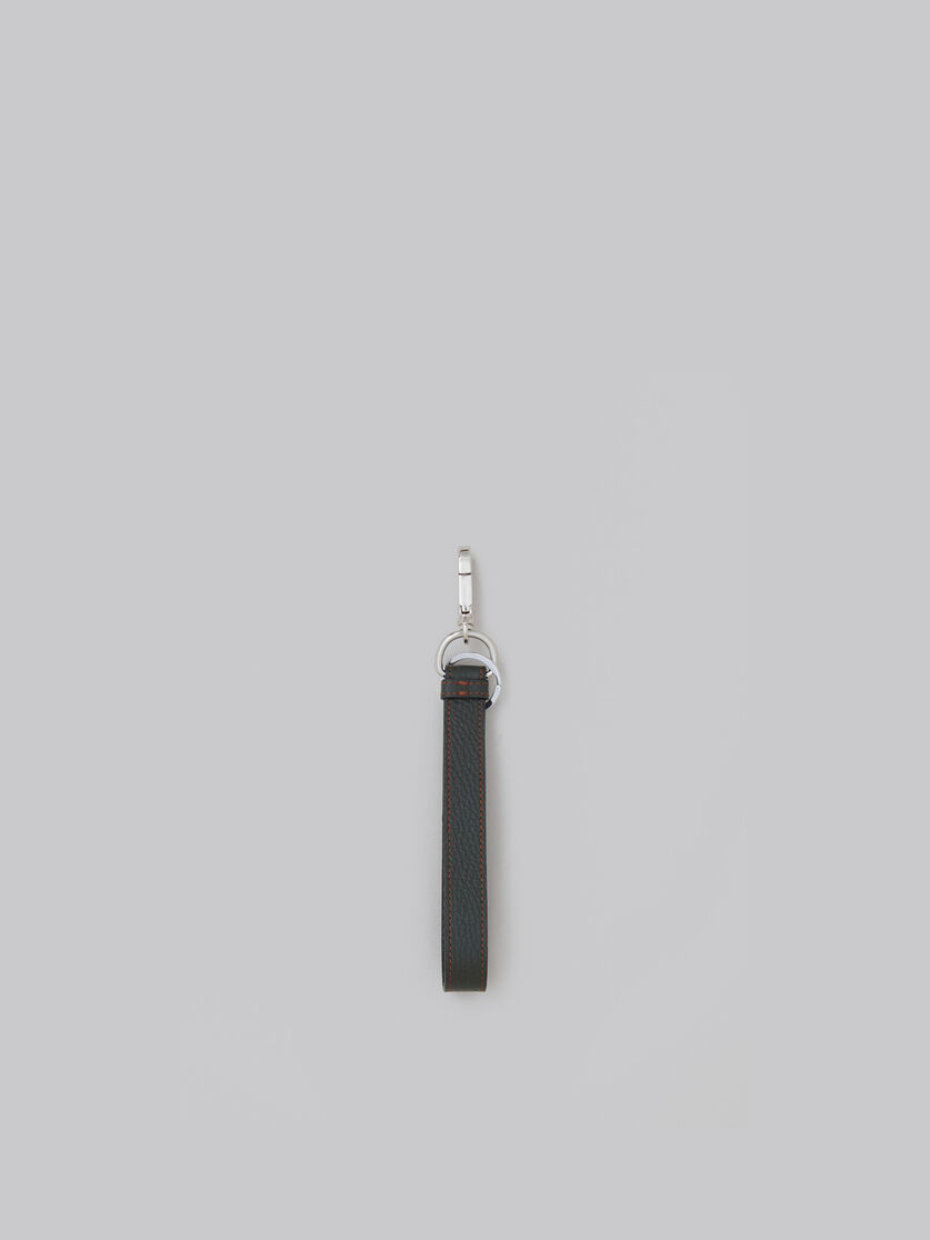 Schwarzer Schlüsselring aus Leder - Schlüsseletui - Image 3