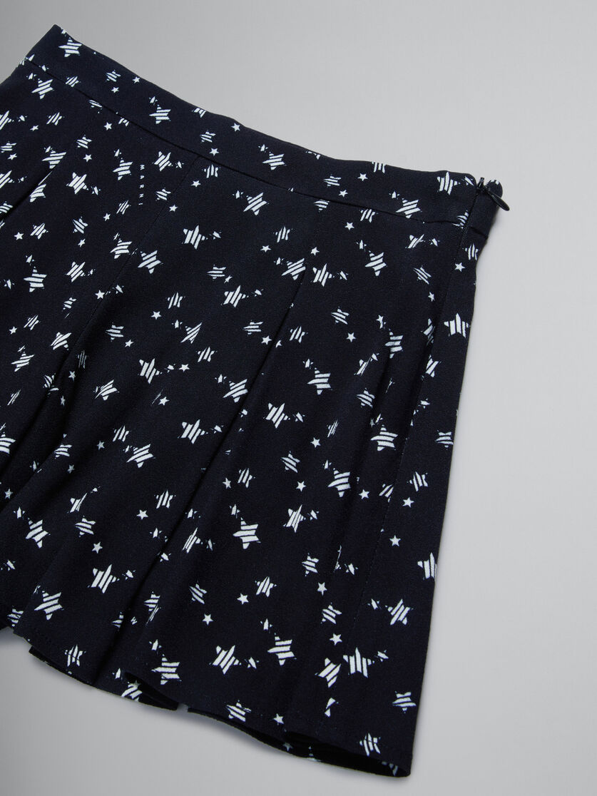 Jupe-short en tissu de crêpe avec imprimé Stardust - Pantalons - Image 3