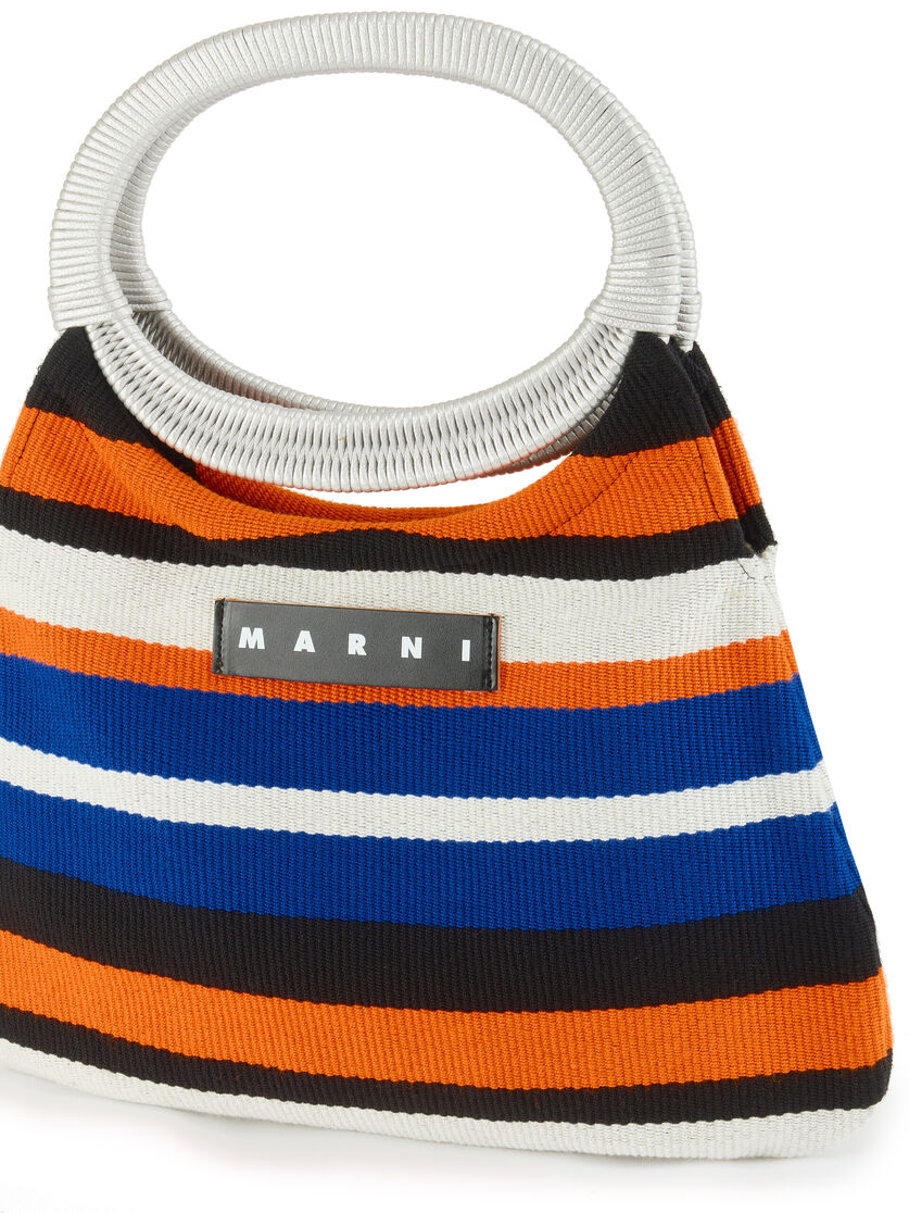 MARNI MARKET bag in multicolor striped cotton - Bags - Image 4