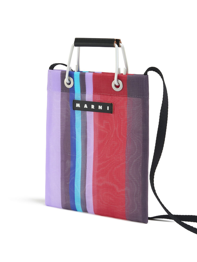 グリーンブルー(ターコイズ) MARNI MARKET STRIPE MINI SHOULDER BAG - Bags - Image 4