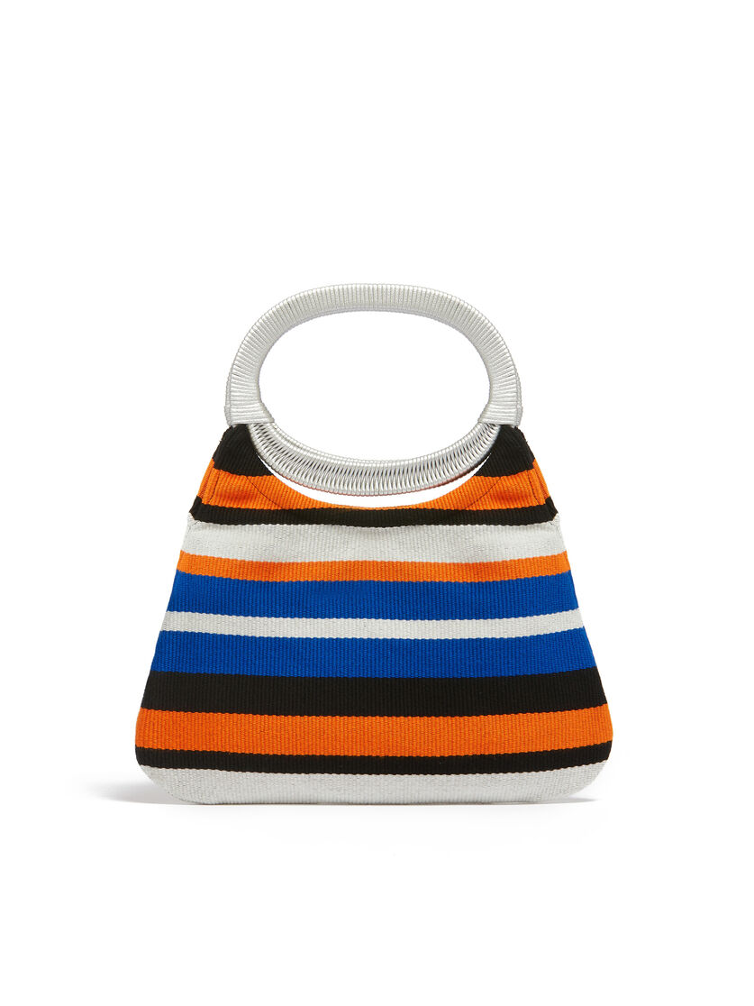 Borsa MARNI MARKET in cotone rigato multicolor - Borse - Image 3