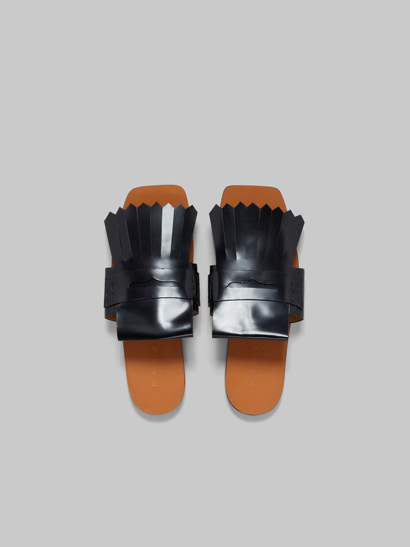 Black leather Bambi sandal - Sandals - Image 4