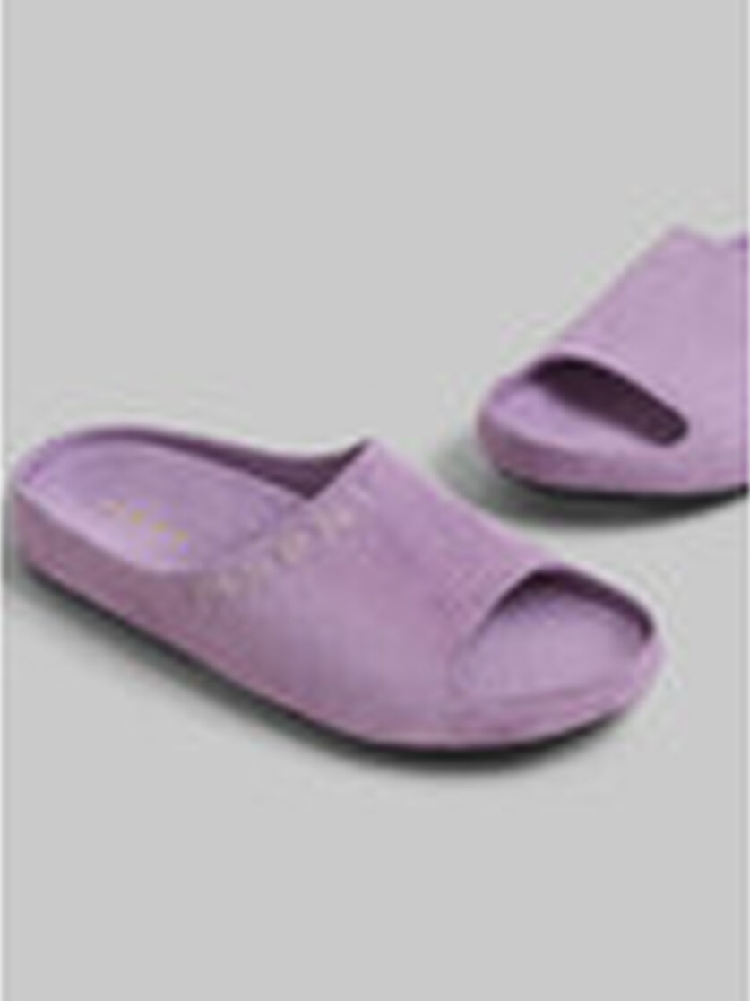 Lilac suede Fusslide sandal - Sandals - Image 5