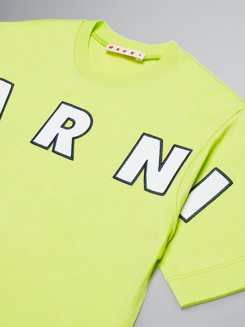 Lime green T-shirt with embroidered logo - T-shirts - Image 3