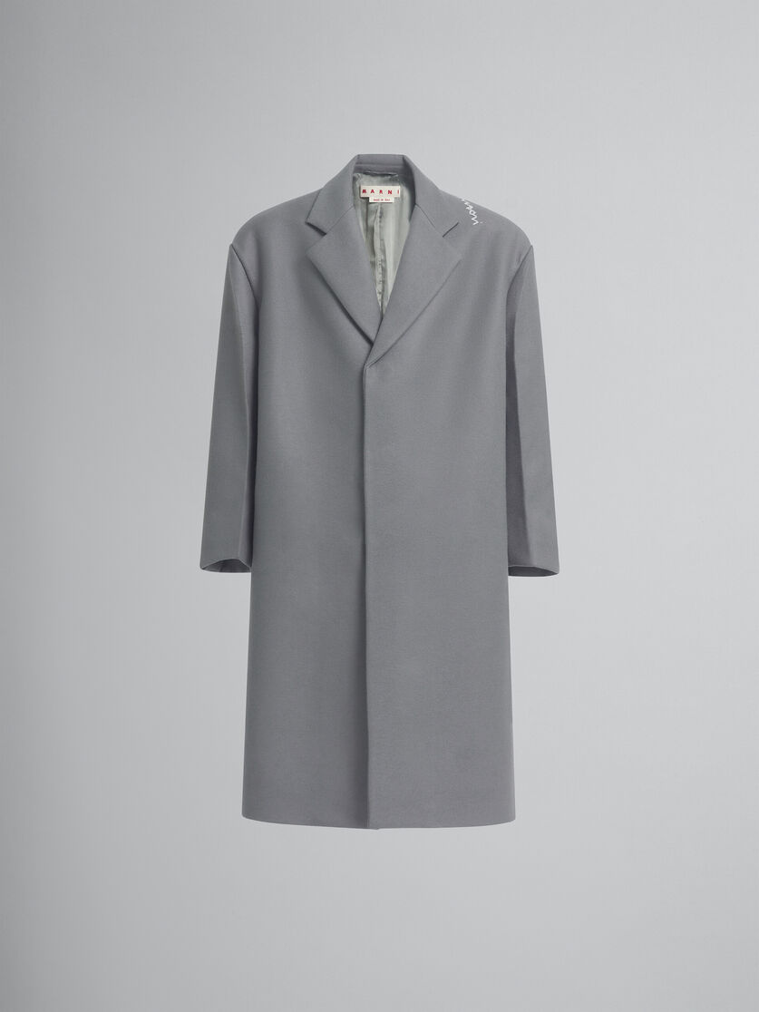 Gray wool oversized coat - Coats - Image 1