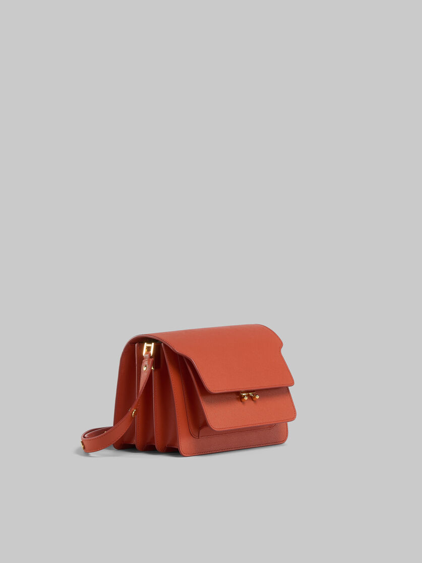 Beige saffiano leather medium Trunk bag - Shoulder Bag - Image 6