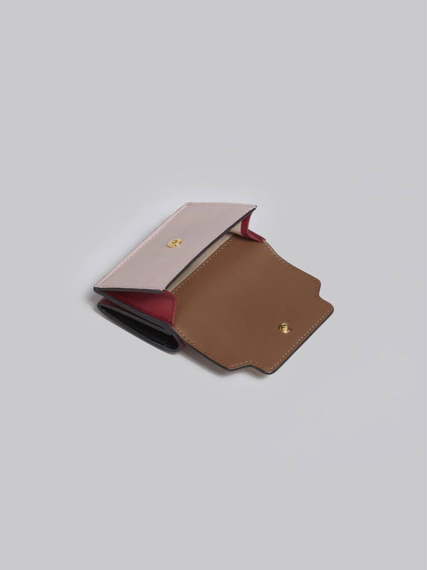 グレー、ホワイト、ブラウン レザー製三つ折りウォレット - 財布 - Image 5