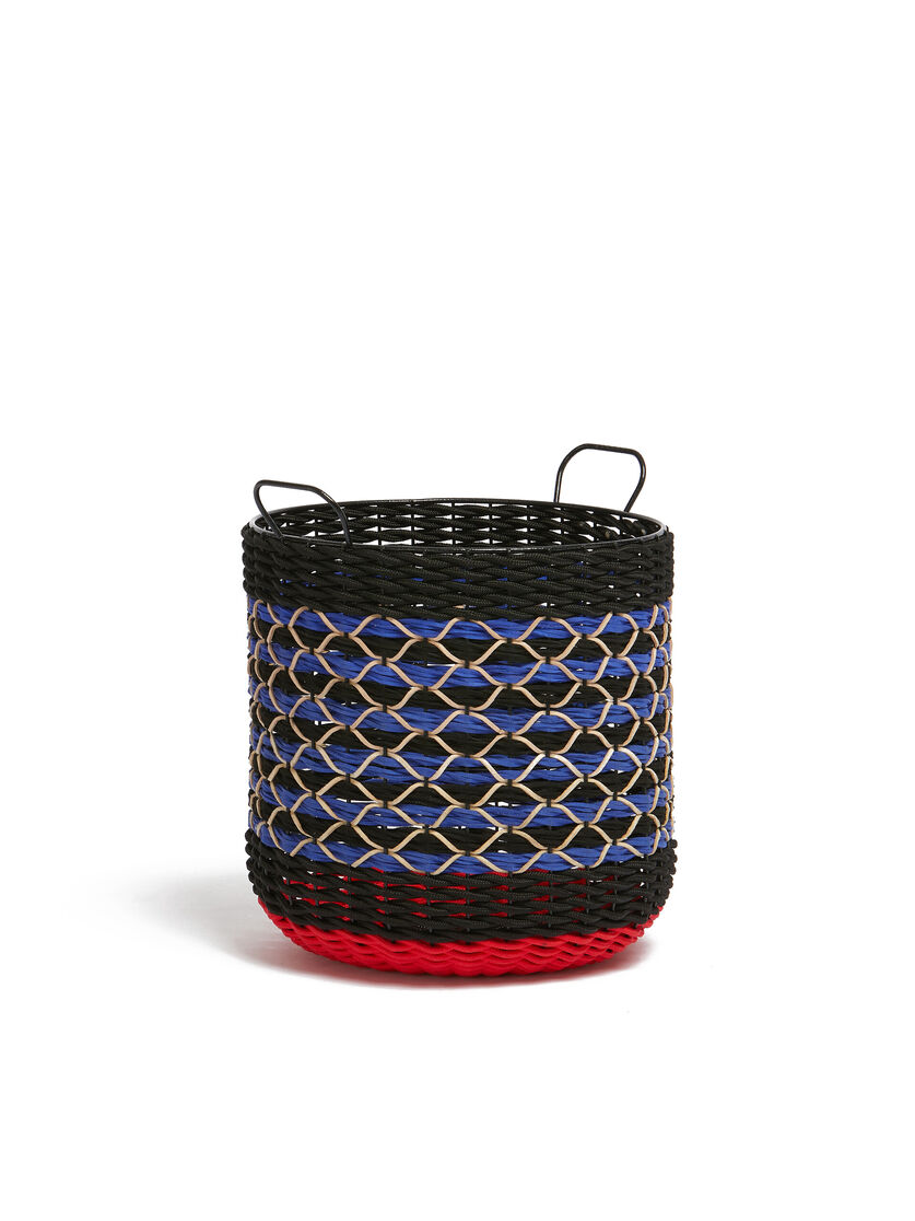 Blue and black Marni Market round storage basket - Furniture - Image 2