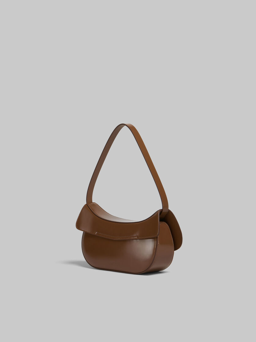 Brown leather Butterfly medium hobo bag - Shoulder Bags - Image 3