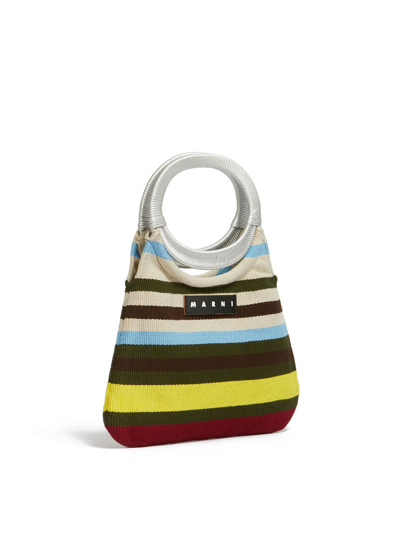 MARNI MARKET bag in multicolor striped cotton - Bags - Image 2