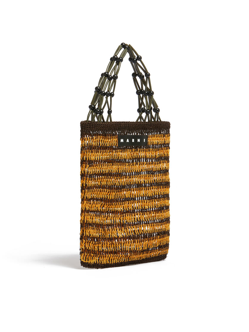 MARNI MARKET FIQUE Shopper aus Naturfaser in Braun - Shopper - Image 2