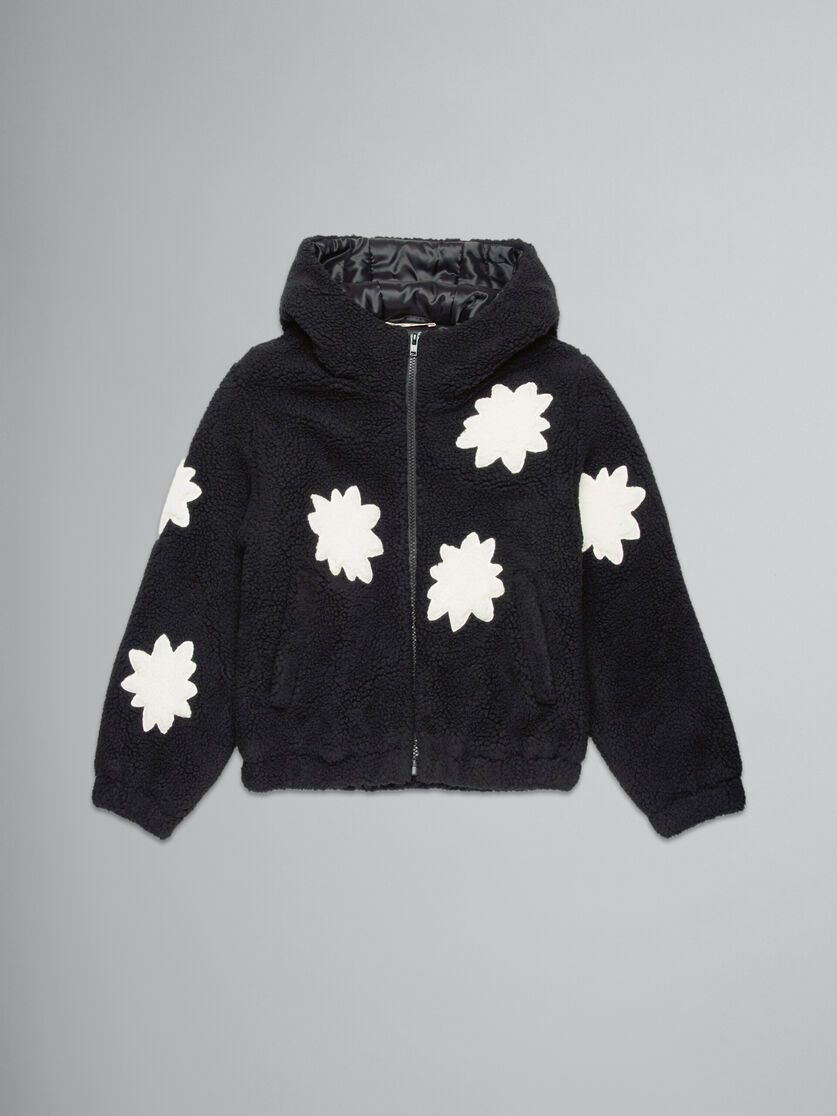 Chaqueta negra de borreguito con estrellas - Chaquetas - Image 1