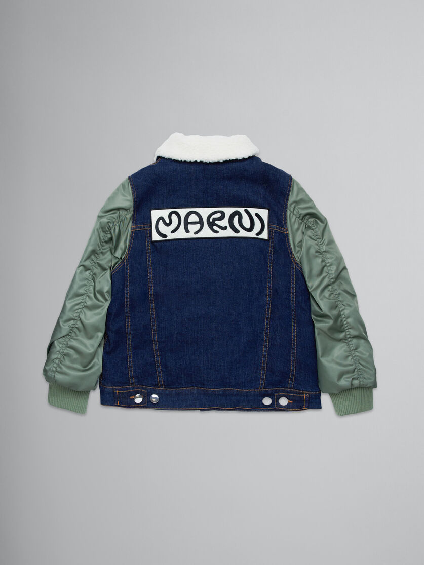 Chaqueta de denim con mangas estilo bomber - Chaquetas - Image 2