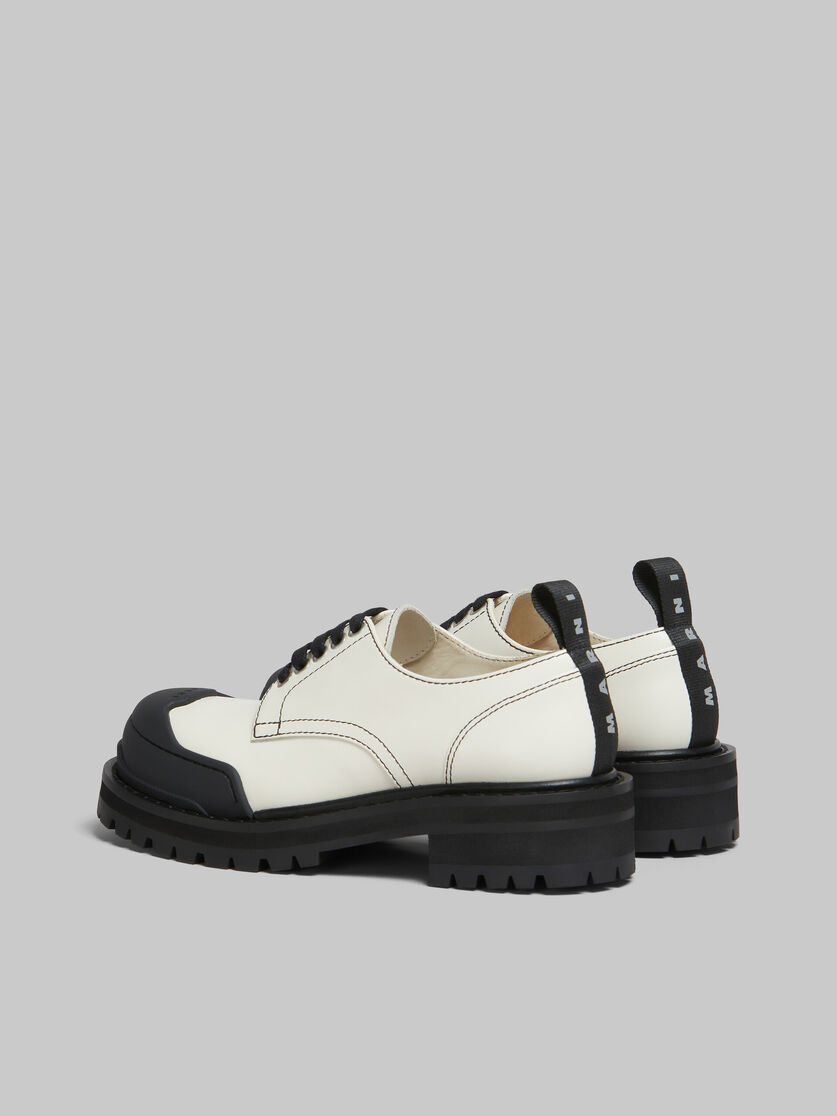 White leather Dada Army derby shoe - Lace-ups - Image 3