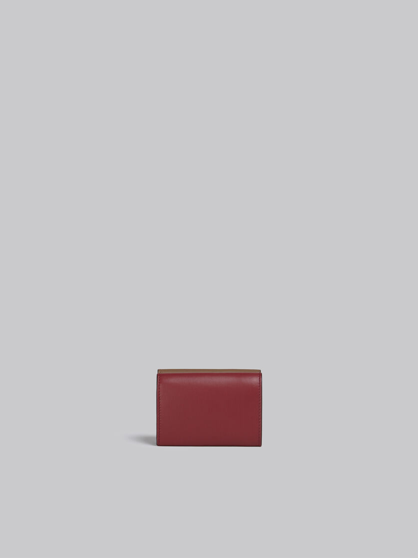グレー、ホワイト、ブラウン レザー製三つ折りウォレット - 財布 - Image 3