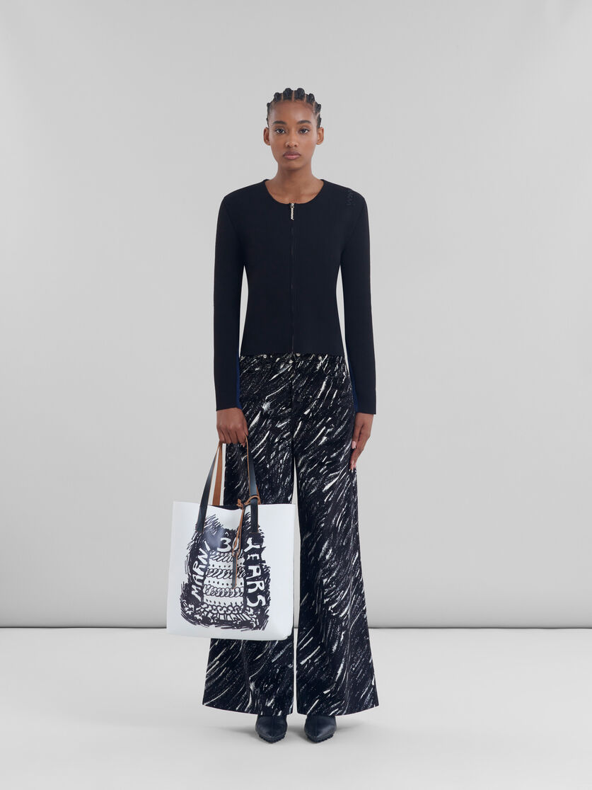 Two tone Tribeca tote with Marni 30th Anniversary print - Shopping Bags - Image 2