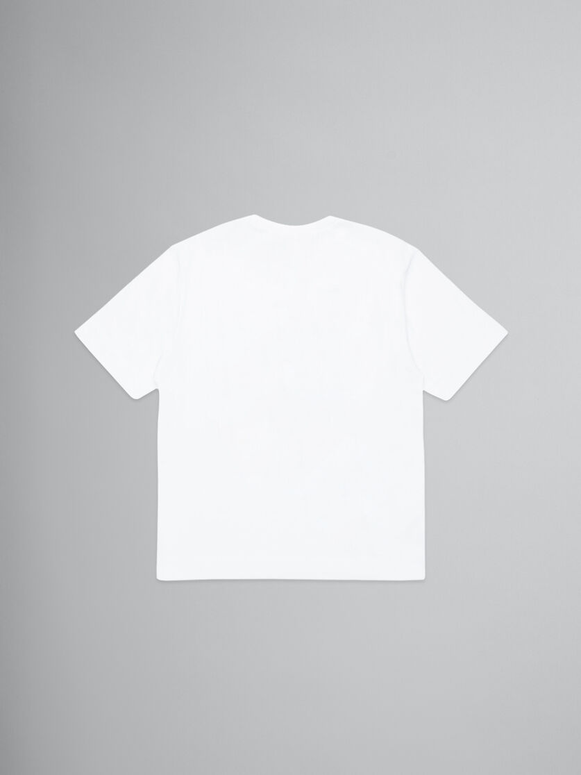 T-shirt blanc avec logo - T-shirts - Image 2