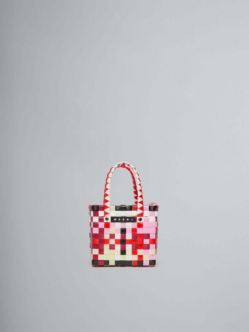 Multicolor woven micro basket bag - Bags - Image 1