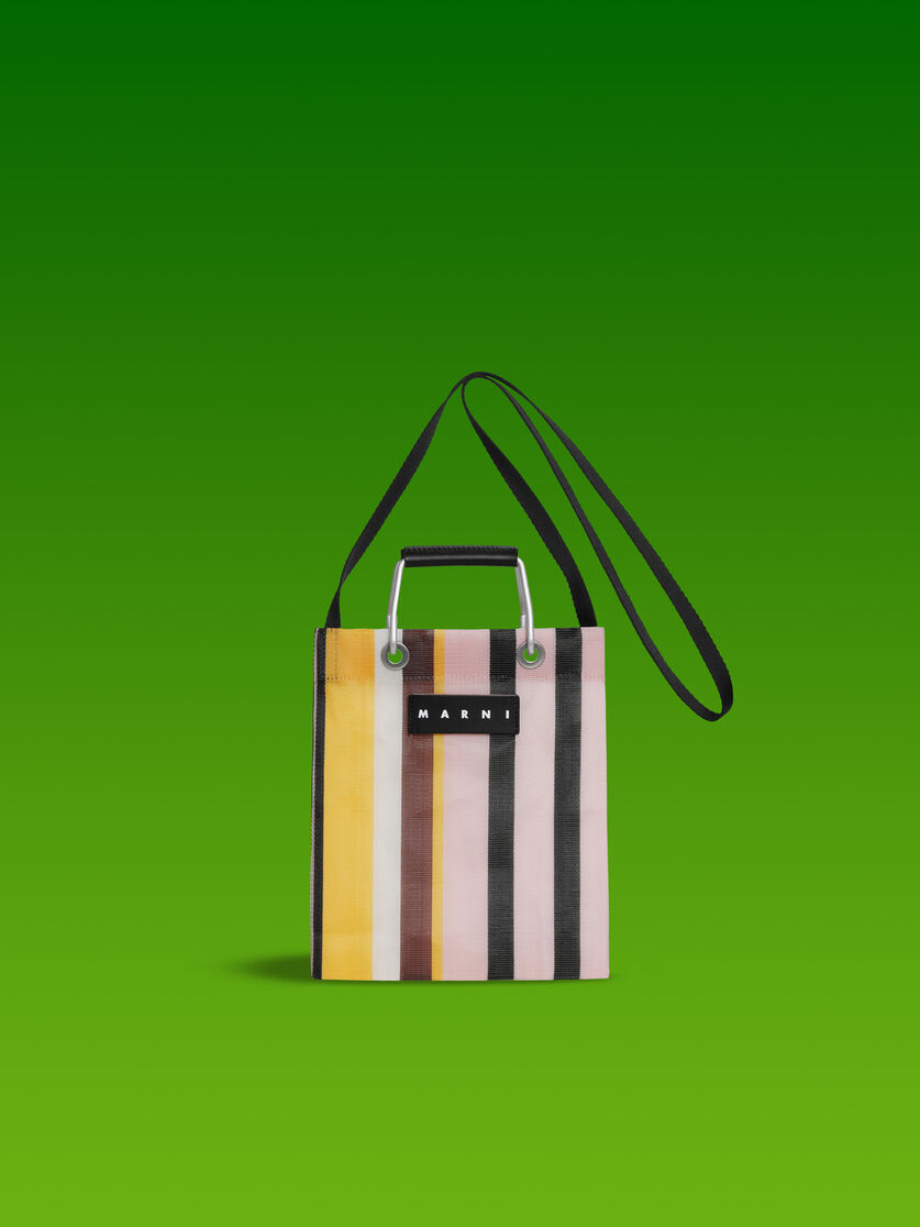 アストラルブルー MARNI MARKET MINI SHOULDER STRIPE BAG - ハンドバッグ - Image 1