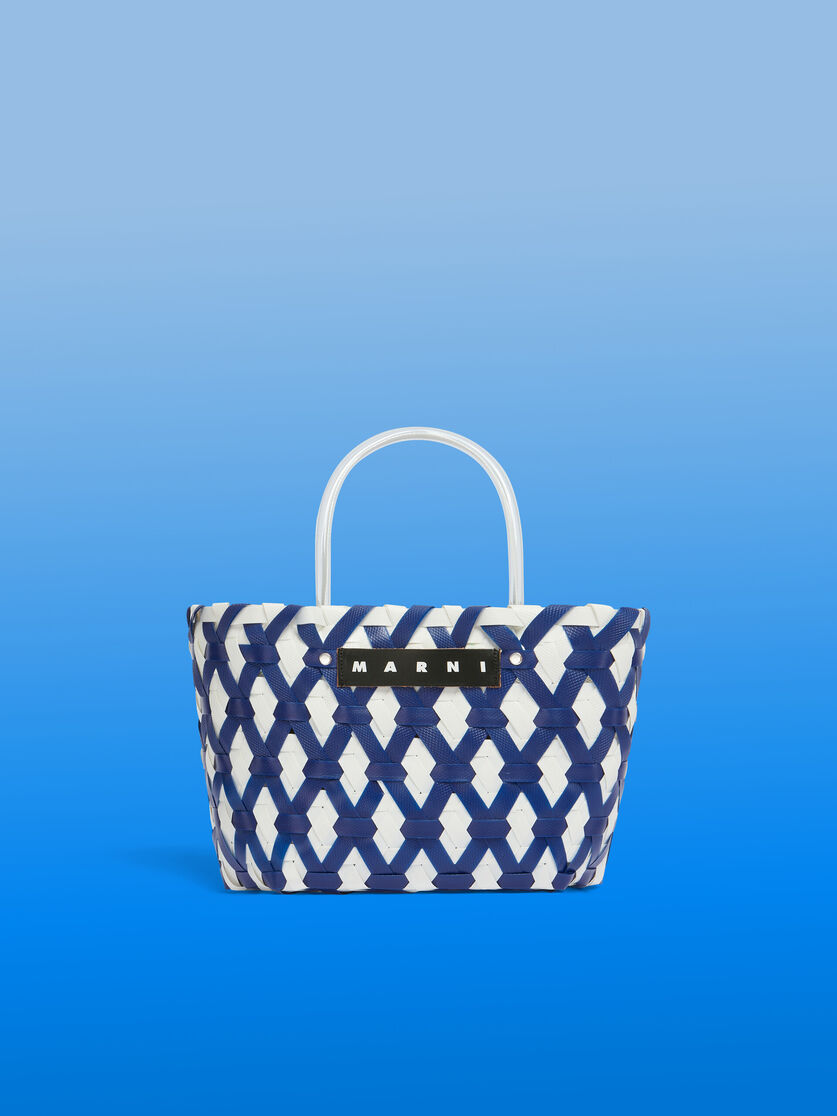 MARNI MARKET Tote Bag mit hellblauem Diamanten - Shopper - Image 1